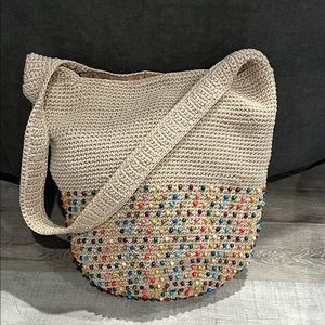 Sakroots Beaded Crochet Bucket Bag